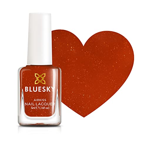 Bluesky Kids Nail Varnish – FIRELIGHT, Orange. Easy Peel-off, Non-Toxic, Water- based, Odour-free Nail Polish for Kids, 5ml