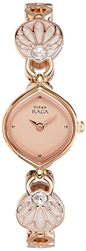 Titan pink rose gold-tone watch – image 1