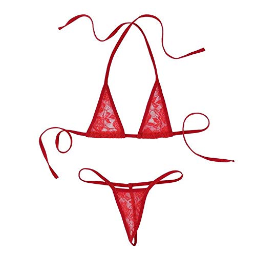 Royal Finish Women's Lace Micro G-String Bikini 2 Piece Sliding Top Thong Summer Trendy Bikini Set - Review, Price and Buying Guide