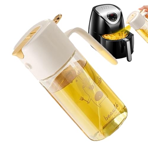 mivceklw Spray de aceite de oliva, electrodomésticos de aceite de vidrio, botella de cocina con diseño portátil y elegante para el hogar, barbacoas al aire libre, picnics o camping, 1 pieza