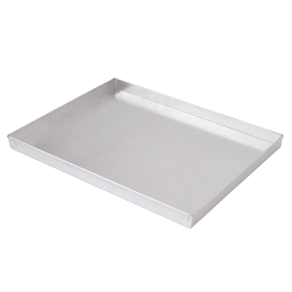 Plaque à four 39 x 30 cm en Aluminium bords de 2,5 cm, Plaque à Pâtisserie, Plaque Rectanguler, Plaque à Pizza