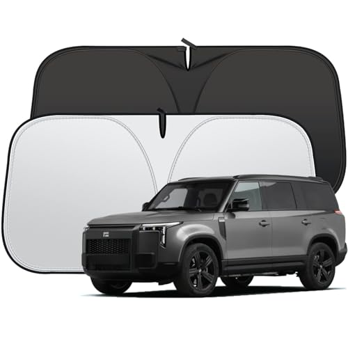 Car Windshield Sunshade for ROX 01 2024 2025 2026 | Foldable Reflective Sun Visor with Zipper Storage Bag | Blocks UV Rays & Heat