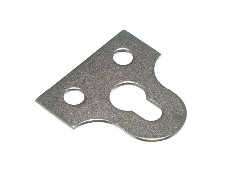 Fixation miroir fendu 25mm et sa plaque de verre ronde chromé pour sécuriser vos murs