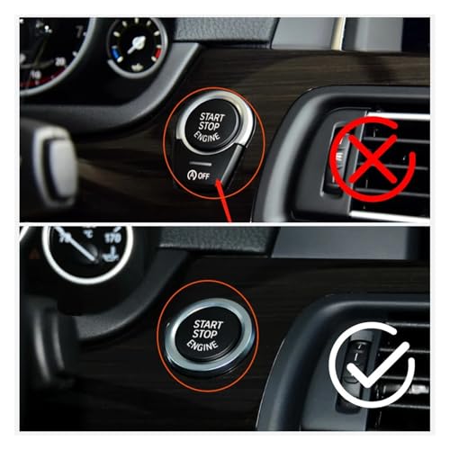 Bouton démarrage voiture couvercle bleu Start Stop F10 F01 F12 2009-2013 - 3