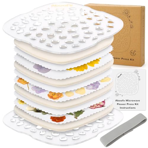 Aboofx Microwave Flower Press Kit