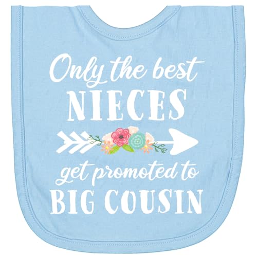 inktastic Only the Best Nieces Get Promoted To Big Cousin Newborn Bib