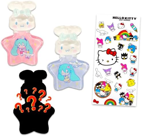 SANRIO Cinnamoroll x Hatsune Miku Blind Bag Keychains 3 Pack - Bundle with 3 Hatsune Miku Keychains Mystery Collection Plus Stickers Blind Bag Keyrings image 5