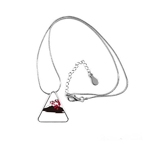 Bijoux collier motif japonais sakura Fuji, l'idée cadeau idéale pour passionnés du Japon