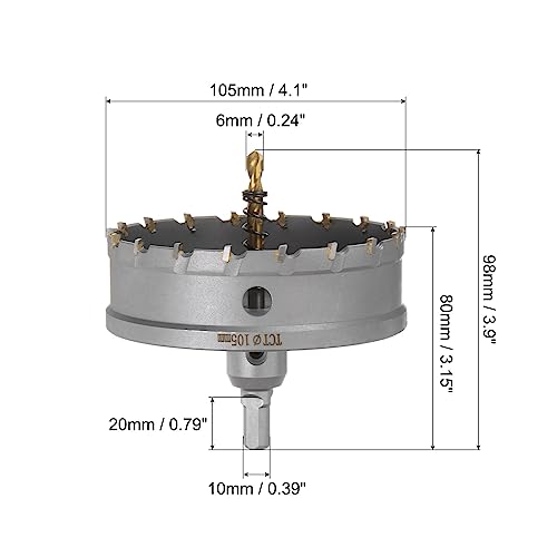 Sierra de corona HARFINGTON 105mm para metal miniatura 2
