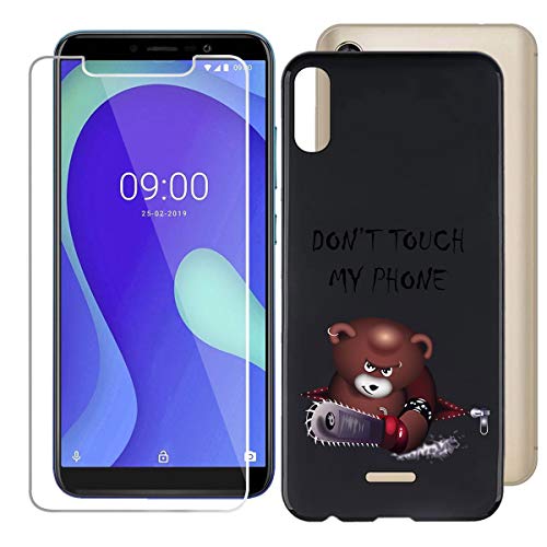 JIENI Custodia per Wiko Y80 Morbido TPU Nero