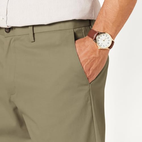 Image of Amazon Essentials Men's Classic-Fit Wrinkle-Resistant Flat-Front Chino Pant (Available in Big & Tall)