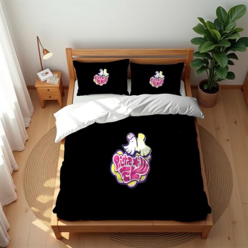 Ste-X Juego De Funda Nórdica Antiácaros Y Transpirable De 3 Piezas con Diseño De Splatoon Incluye Funda Nórdica De Calidad Hotelera 2 Fundas Almohada (sin Relleno) (SP 02,220x 240cm-Cama 150/160)