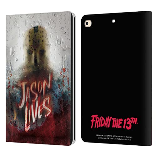 Étui portefeuille iPad 9.7 licence officielle Jason Lives cuir imprimé