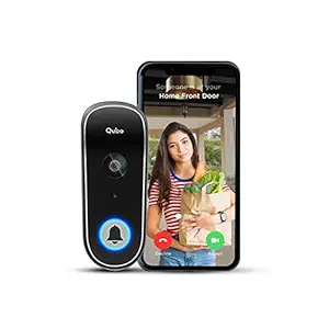 Smart WiFi Video Doorbell from Hero Group | Instant Phone Visitor Video Call | Intruder Alarm System | 1080P FHD Camera | 2-Way Talk | Alexa & OK Google | Plug and Play AC Chime | Made in India