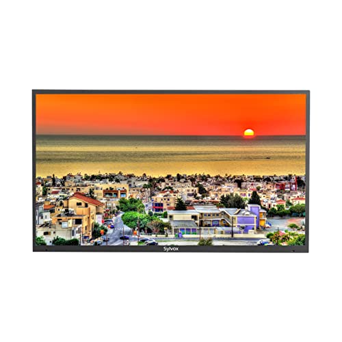 Image of SYLVOX Outdoor TV, 75 inch Waterproof 4K Smart TV, Outdoor Television Support Bluetooth WiFi for Full Sunshine Areas 2000nits (Pool Series)