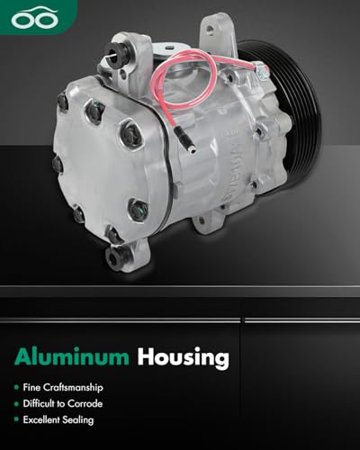 Image of SCITOO AC Compressor fit for Freightliner for Argosy 10.8L 2000 | Fast Cooling, Ultra Low Noise (≤72 dB) Air Conditioner Compressor for Summer, With Clutch, 10363231 167515