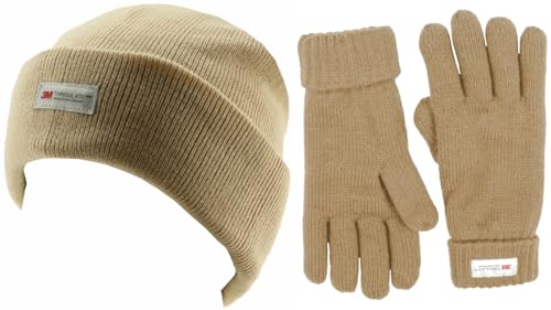 Lot de 2 bonnets isolants pour femme avec gants assortis SSP Hats
