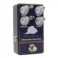 The Cloud Drive pedal is a fat clean booster to mid crunchy overdrive. Its not a high gain compressed type of lead pedal. It’s more about adding boost and distortion while keeping the dynamics and voicing of the amp The pedal is true bypass. The clou...