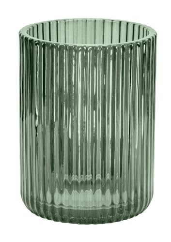 Kleine Wolke Zahnputzbecher Antoinette, Accessoires, Farbe Olivgrün, Material: Glas