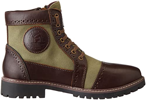 Image of Royal Enfield Military Vibe Boots Brown & Navy