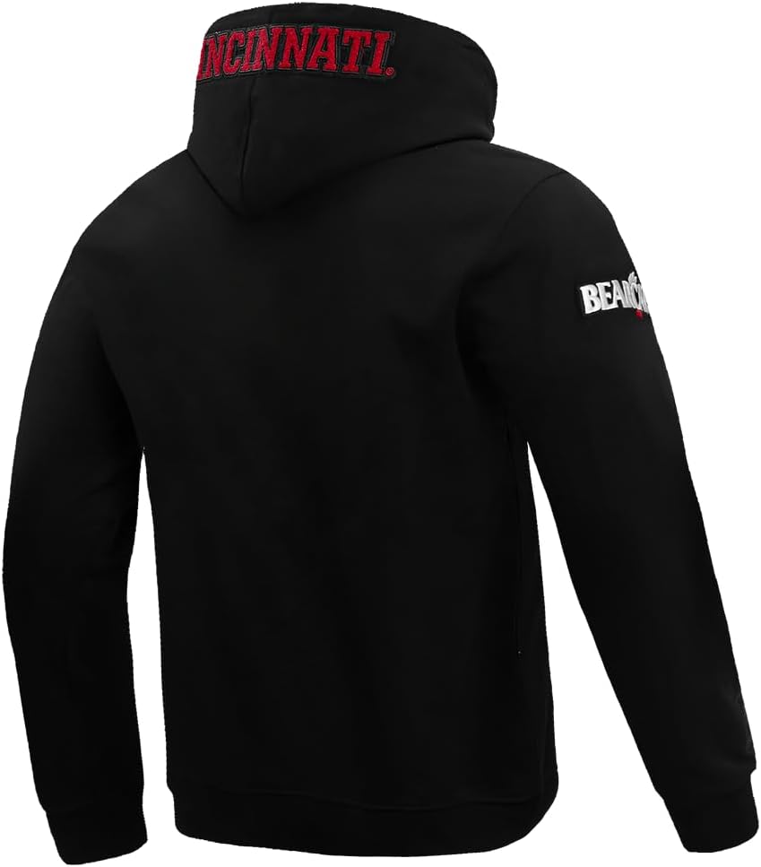 Pro Standard Mens College Classic Chenille Cotton Double Knit Pull Over Hoodie - Image 2