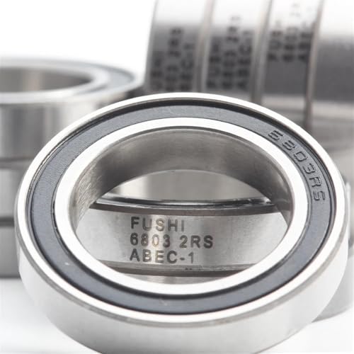 Rodamiento 6803 2RS de 17x26x5 mm en sección delgada para bujes de bicicleta