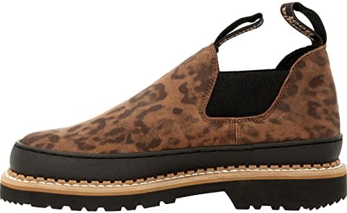 Georgia Boot Women's Romeo Industrial Shoe, Dark Brown and Black, 6.5 | Image 4