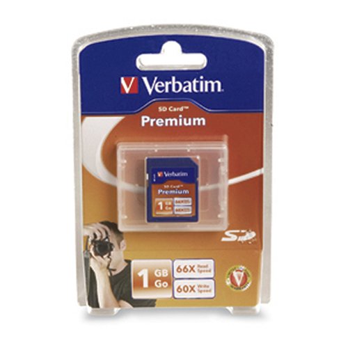Verbatim Premium 1GB 60x SD �t���b�V���������[�J�[�h 95495
