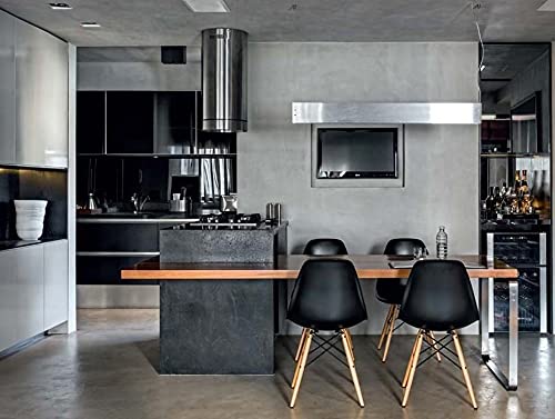 Conjunto 2 Cadeiras Charles Eames Wood Design Eiffel Preta