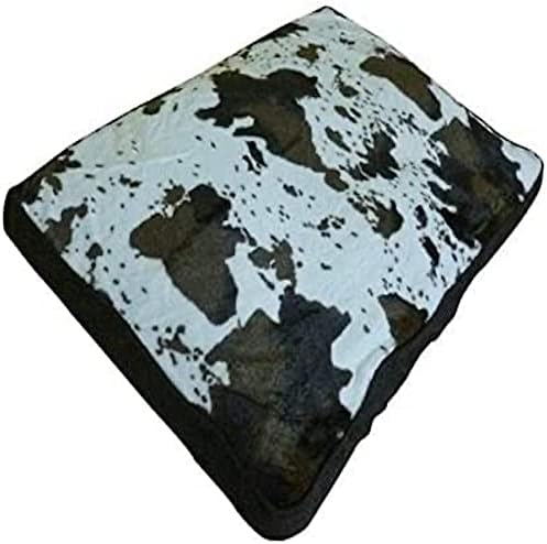 Ellie-Bo 56 x 41 x 10 cms Small Dog Bed with Waterproof Cover in Black with Brown Piping for 24 inch Dog Cage / Crate