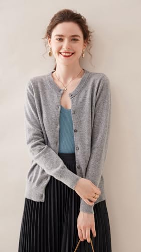 Round Neck Buttoned Wool Sweater，Zipper Cardigan Cashmere Tops，Autumn and Winter Shopping Casual Sweater2
