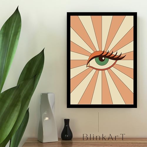 Image of BLINKART Trendy Abstract Wall Art Painting Print Design | Aesthetic Wall Decor Photo Artwork Frame Decoration Hanging For Home Bedroom Living Room Office Wall Decor | T057 | 13x10 Inches