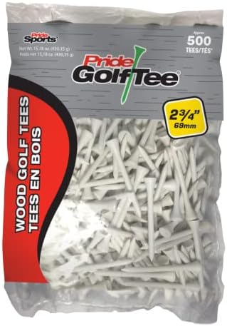 Pride Golf Tee, 2-3/4 inch Deluxe Tee , White