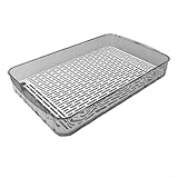 Solution de service multifonction : ce plateau de service sert également d'égouttoir à vaisselle, parfait pour diverses tâches de cuisine telles que égoutter les fruits et légumes ou servir des collations lors de rassemblements.