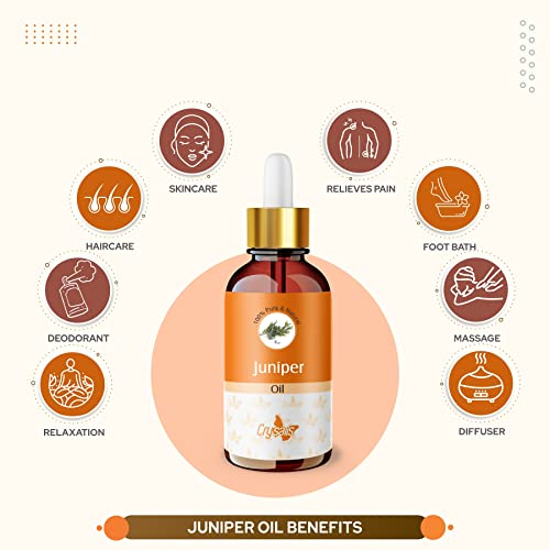 Image of Crysalis Juniper (Juniperus) |Crysalis 100% Pure & Natural Undiluted Essential Oil Organic Standard /For Moisturize & Nourish Skin, Improves hair health,Room Freshner - 30ML With Dropper