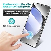 XVCGYK 3 Stück für Samsung Galaxy S23 5G für Panzerglas, Frei von Kratzern, 0.25mm Ultra-klar, Fingerabdruck ID Kompatibel, 9H Härte, Ultrabeständig, HD Displayschutzfolie – Ansicht 4