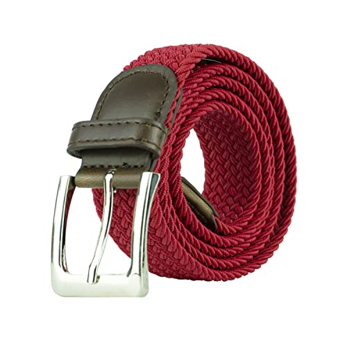 Image of Canvas Elastic Fabric Woven Stretch Multicolored Braided Belts
