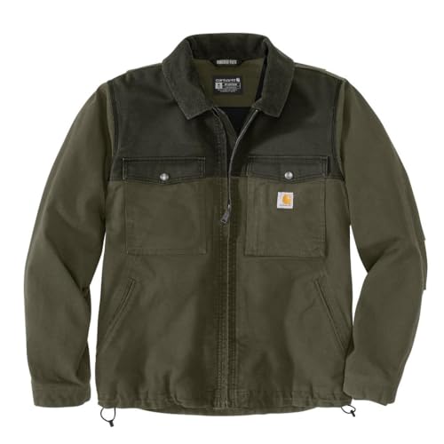 Image of Carhartt Mens Montana Rugged Flex Duck Relaxed Fit Insulated Jacket