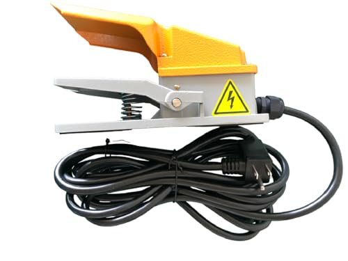 Interrupteur à pied robuste AC 380V commande momentanée avec câble long 4,9 m - 2