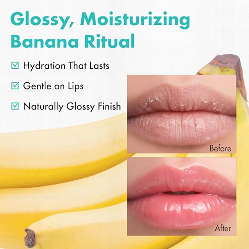 Image of Amuse SEOUL Banana Lip Oil MINI TRIO SET - Moisturizing Lip Oil Stain, Banana Scent, Hydrating Nourishing Crystal Clear Lip Stain, Lightweight Non-Sticky Glossy Finish, Vegan, Korean Beauty Makeup