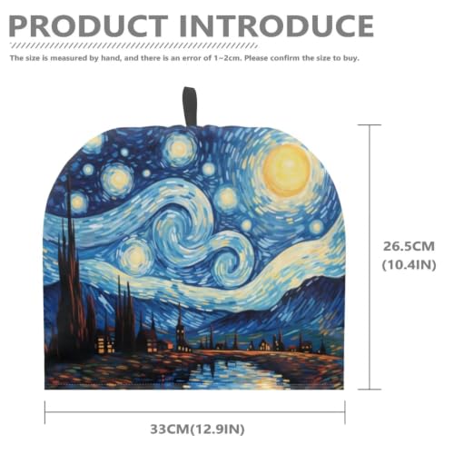 Image of Teapots Dust Cover Van Gogh Starry Night Tea Cozy for Teapot Insulated Tea Kettle Cover Breakfast Insulation Lid Warmer Tea Cosy Kitchen Coffee Table Decorative Accessories