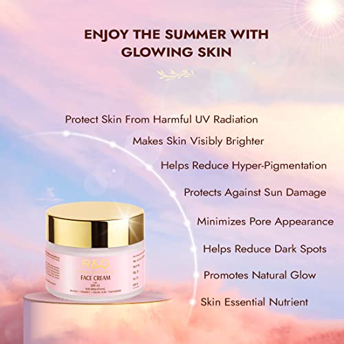 Image of VASU R&G Skin Brightening Face Cream With Spf-15 50 Ml | Helps Reduce Hyper-Pigmentation | Dark Spots & Protect From Harmful Uv Radiation | For A Visibly Brighter & Youthful Skin | Unisex