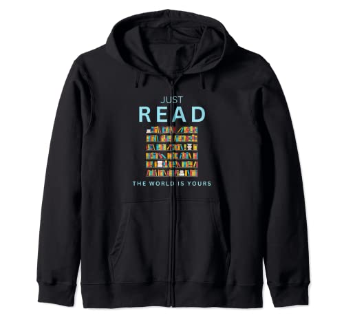 Just read the world is your taecher Student Reading Sudadera con Capucha