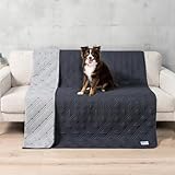 PetAmi Reversible Furniture Cover, Sofa Protector for Pet, Cat Bed, Washable Waterproof Blanket, Dog Cover for Couch Seat, 68x82 Gray
