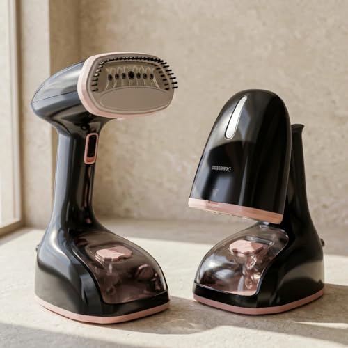 Image of Domestica Steamx Steam Iron Handheld for Clothes | 30 sec Fast Heat-Up, Steam Lock | Anti Leak, Foldable Design | 25 g /min High Steam | Vertical & Horizontal Steaming | 180 ml Tank | All Fabrics