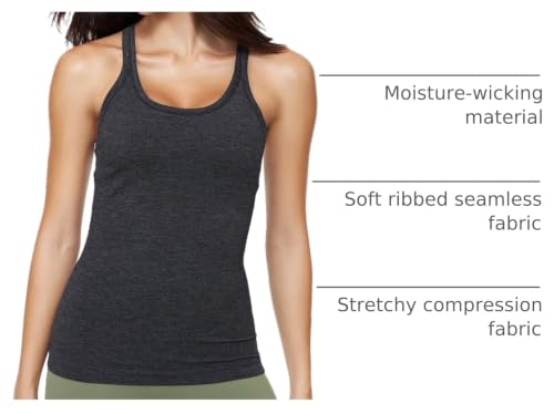 Image of sphinx cat Yoga Racerback Tank Top for Women with Built in Bra,Women's Padded Sports Bra Fitness Workout Running Shirts