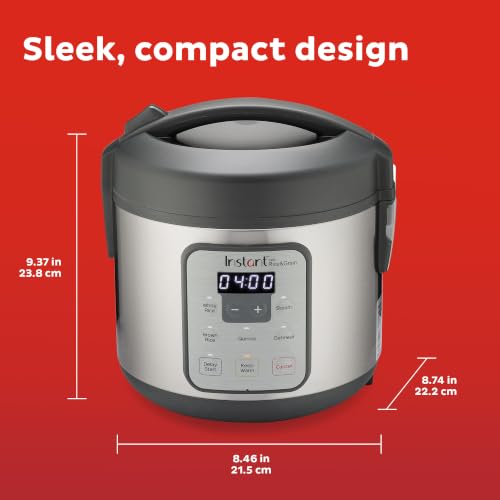 Instant Pot Zest 8 Cup One Touch Rice Cooker, From the Makers of Instant Pot, Steamer, Cooks Rice, Grains, Quinoa and Oatmeal, 8-cup cooked/4-cup uncooked, No Pressure Cooking Functionality - image 7