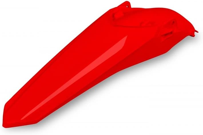UFO Plast MX Rear Fender Red – Replacement Motorcycle Rear Body Plastic – Durable Injection Molded Off-Road Fender - HO05604-070 - Honda CRF250R 2022-2026/CRF450R 2021-2026