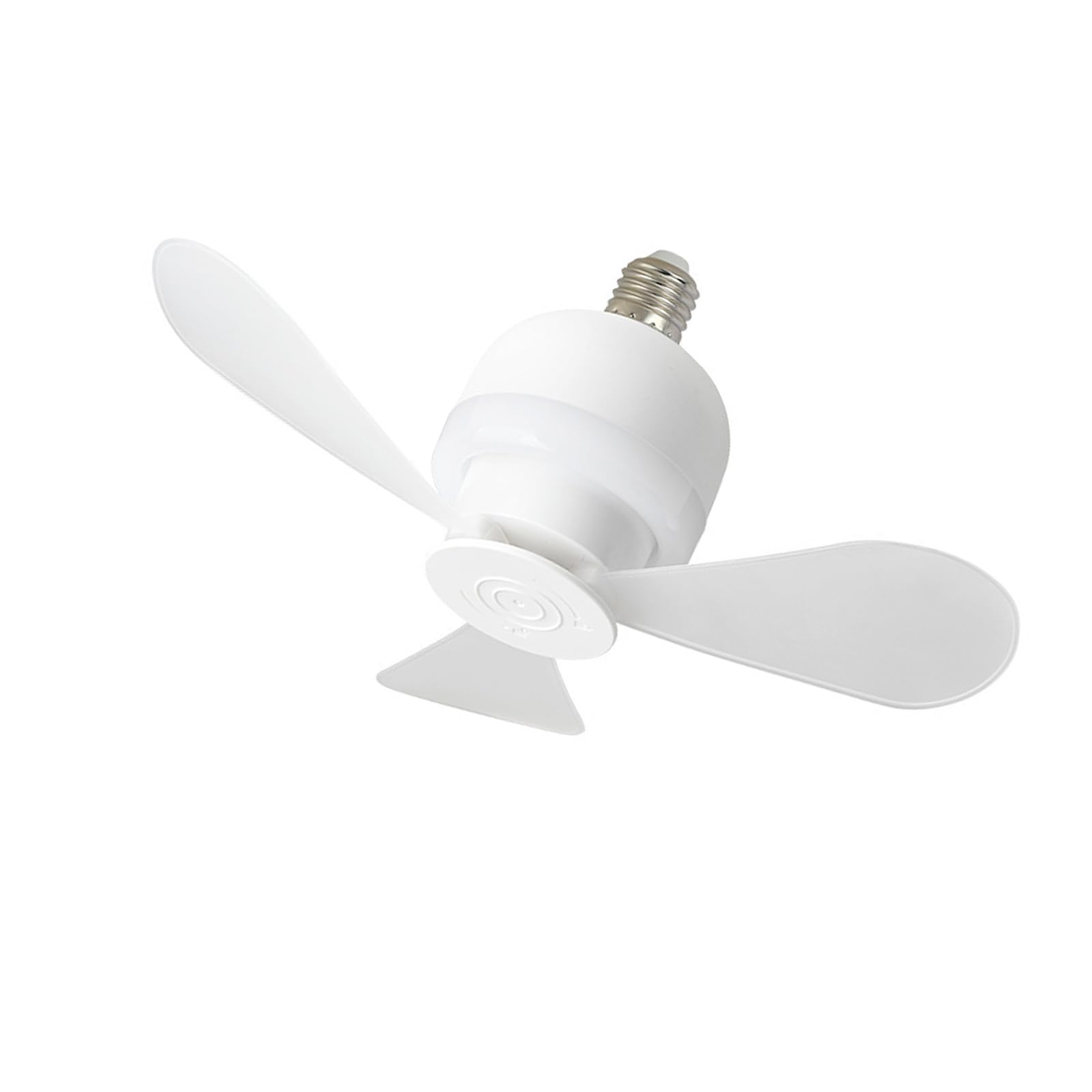 Xanorrg Spaces Hanging Fan with LED Light Quiet Motor E27 Socket Ceiling Fan Light Detachable for Small Spaces