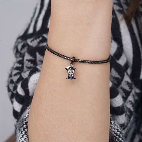 GNOCE Grim Reaper Embraces Heart Gemstone Pendant Dangle Charm 925 Sterling Silver4